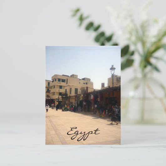 aswan straten briefkaart (Staand voorkant)