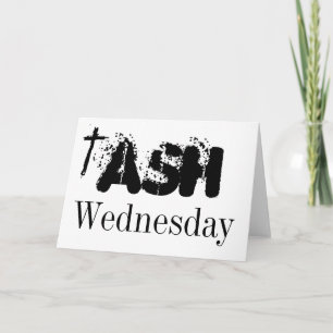 Aswoensdag Briefkaart