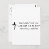 Aswoensdag Briefkaart (Voorkant / Achterkant)