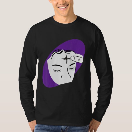 Aswoensdag Cool Christendom Fasting Day Catho T-shirt (Voorkant)