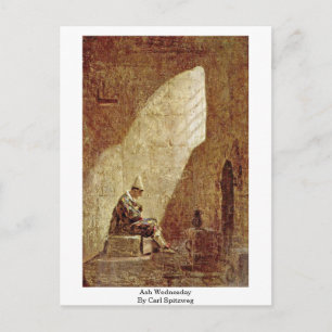 Aswoensdag door Carl Spitzweg Briefkaart