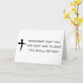 Aswoensdag Kaart (Gele Bloem)