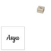 Asya naamstempel rubberstempel (Gestempeld)