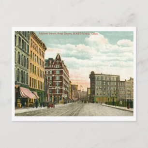 Asylum St., Hartford, CT 1911  Briefkaart