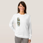 Asymetrisch klarinet-Shirt T-shirt (Voorkant volledig)