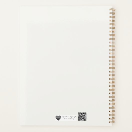 Asymmetric Balance Abstract | Modern Coral Geometr Planner (Achterkant)