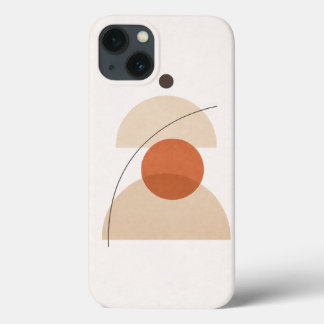 Asymmetric Minimal Geometric Art – Modern Abstract Case-Mate iPhone Case
