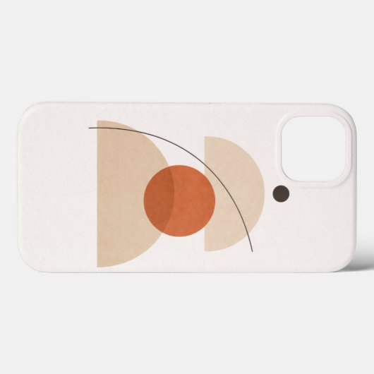 Asymmetric Minimal Geometric Art – Modern Abstract Case-Mate iPhone Case (Achterkant (horizontaal))
