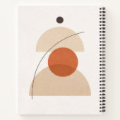 Asymmetric Minimal Geometric Art – Modern Abstract Notitieboek (Achterkant)
