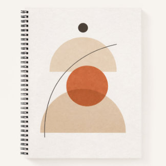 Asymmetric Minimal Geometric Art – Modern Abstract Notitieboek