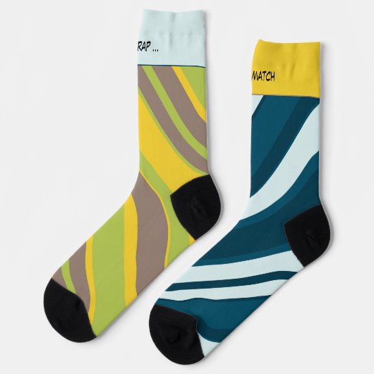 Asymmetric Stripes Mixup 3 and 5, Crazy Sokken (Links)