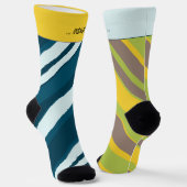 Asymmetric Stripes Mixup 3 and 5, Crazy Sokken (Gebogen)