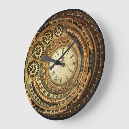 Asymmetrical Steampunk Wall Clock Grote Klok (Hoek)