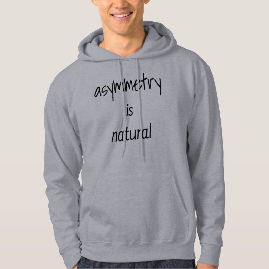 Asymmetrie is natuurlijk Mannen Basic Hoodie (Voorkant)