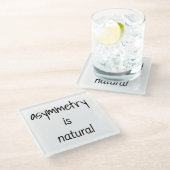 Asymmetrie is natuurlijk Onderzetter van glas (Schuin)