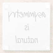 Asymmetrie is natuurlijk Onderzetter van glas (Achterkant)