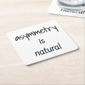 Asymmetrie is natuurlijk Onderzetter van papier (Schuin)