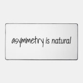 Asymmetrie is natuurlijke bureaumat (Voorkant)
