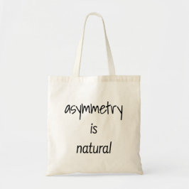 Asymmetrie is natuurlijke Canvas tas