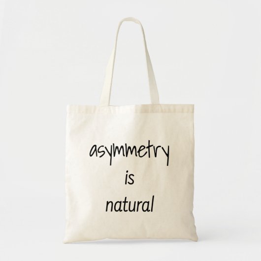 Asymmetrie is natuurlijke Canvas tas (Voorkant)