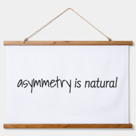 Asymmetrie is natuurlijke wood met wandbekleding hangend wandkleed