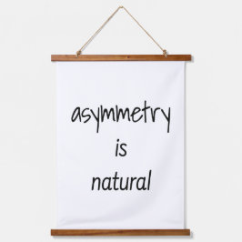 Asymmetrie is natuurlijke wood met wandbekleding hangend wandkleed