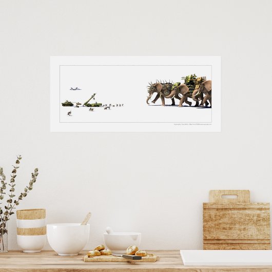 Asymmetrie Poster (Keuken)