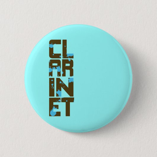 Asymmetrisch Clarinet Ronde Button 5,7 Cm (Voorkant)