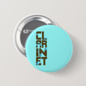 Asymmetrisch Clarinet Ronde Button 5,7 Cm (Voorkant /achterkant)