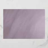 asymmetrisch gedempt lijst met roos goud folie uitnodiging (Achterkant)