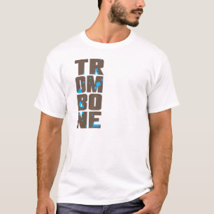 Asymmetrisch Trombone T-shirt