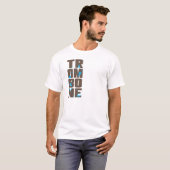 Asymmetrisch Trombone T-shirt (Voorkant volledig)
