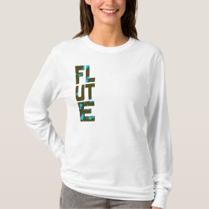 Asymmetrische fluit t-shirt