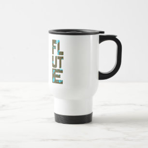 Asymmetrische flute Travel Mug Reisbeker