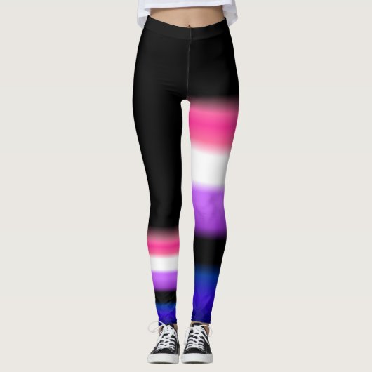 Asymmetrische leggings onder de vlag van geslachts (Voorkant)