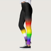 Asymmetrische niet-binaire homoregenboogpridevlagg leggings (Links)
