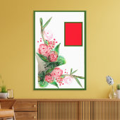 asymmetrische roodachtige opstelling canvas afdruk (Insitu (Woonkamer))