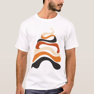 Asymmetrische Seizoensbanden T-shirt