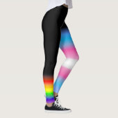 Asymmetrische vlaggen van de transregenboogpride # leggings (Rechts)