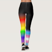 Asymmetrische vlaggen voor transregenboogpriden leggings (Achterkant)