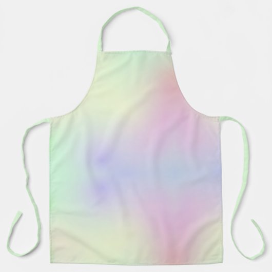 Asymmetrische zachte pasteelregenboog schort (Voorkant)