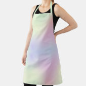 Asymmetrische zachte pasteelregenboog schort (Insitu)