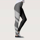 Asymmetrische zijband monochrome Leggings (Rechts)