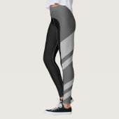 Asymmetrische zijband monochrome Leggings (Links)