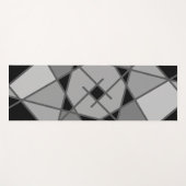 Asymmetrische zwarte en grijze yogamat van Joya Ev (Voorkant (horizontaal))