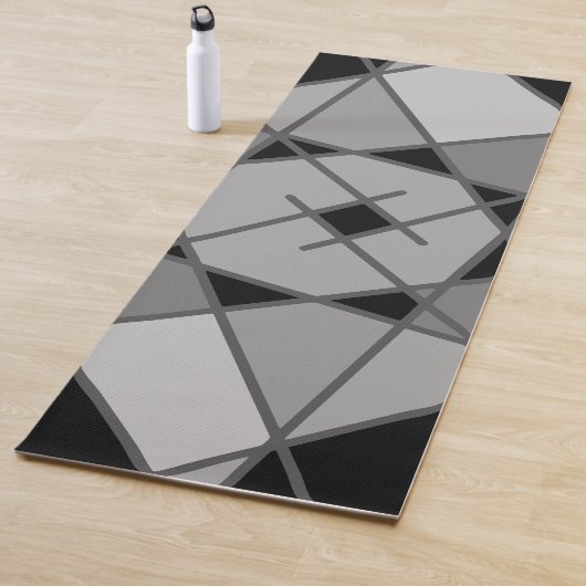 Asymmetrische zwarte en grijze yogamat van Joya Ev (In situ)