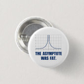 Asymptote was vet ronde button 3,2 cm (Voorkant /achterkant)