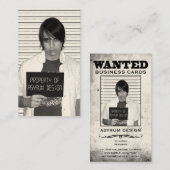 asyrum mugshot gewild poster visitekaartje (Voorkant / Achterkant)