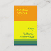 asyrum : pop visitekaartje (Achterkant)