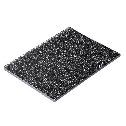 Aszinkzwarte glitter notitieboek (Linkerzijde)